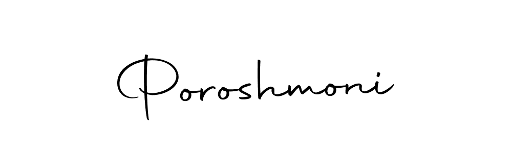 The best way (Autography-DOLnW) to make a short signature is to pick only two or three words in your name. The name Poroshmoni include a total of six letters. For converting this name. Poroshmoni signature style 10 images and pictures png