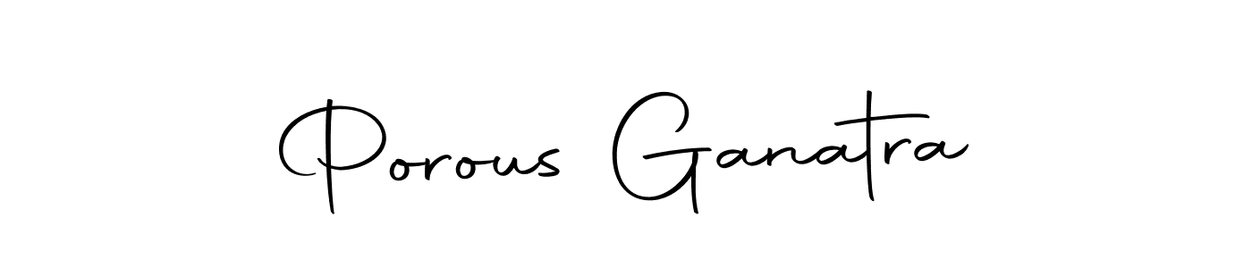 How to make Porous Ganatra signature? Autography-DOLnW is a professional autograph style. Create handwritten signature for Porous Ganatra name. Porous Ganatra signature style 10 images and pictures png