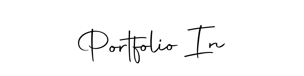 Design your own signature with our free online signature maker. With this signature software, you can create a handwritten (Autography-DOLnW) signature for name Portfolio In. Portfolio In signature style 10 images and pictures png