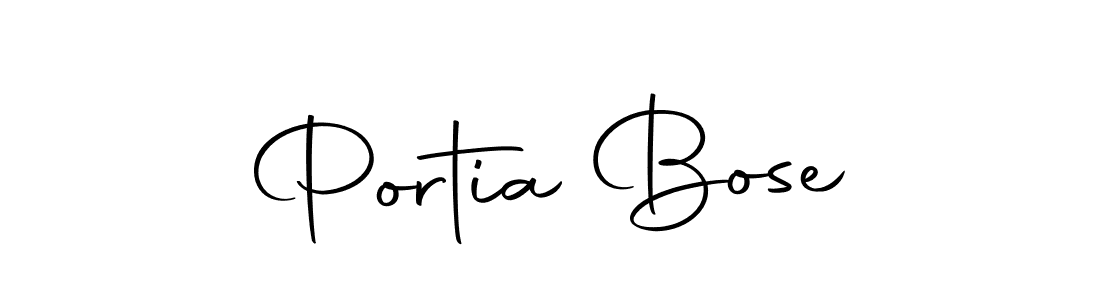 Use a signature maker to create a handwritten signature online. With this signature software, you can design (Autography-DOLnW) your own signature for name Portia Bose. Portia Bose signature style 10 images and pictures png