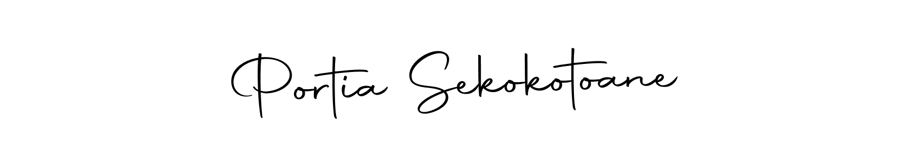 Design your own signature with our free online signature maker. With this signature software, you can create a handwritten (Autography-DOLnW) signature for name Portia Sekokotoane. Portia Sekokotoane signature style 10 images and pictures png