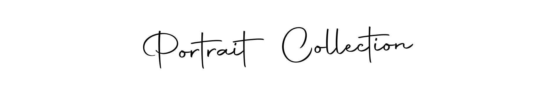 Design your own signature with our free online signature maker. With this signature software, you can create a handwritten (Autography-DOLnW) signature for name Portrait Collection. Portrait Collection signature style 10 images and pictures png