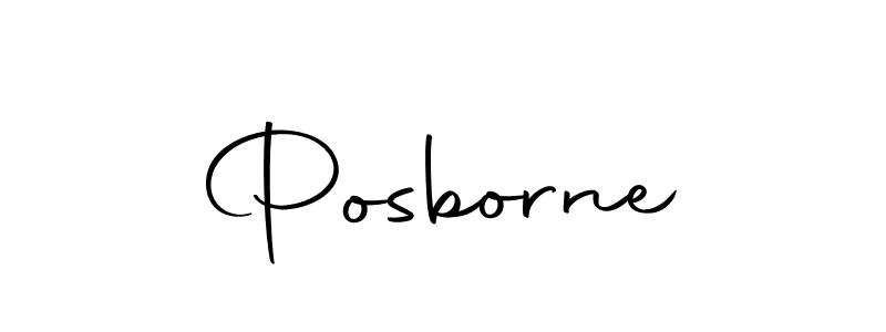 Use a signature maker to create a handwritten signature online. With this signature software, you can design (Autography-DOLnW) your own signature for name Posborne. Posborne signature style 10 images and pictures png