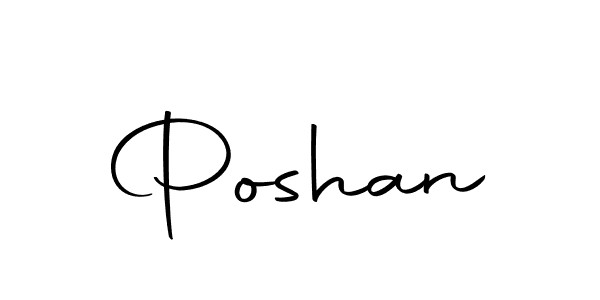 Create a beautiful signature design for name Poshan. With this signature (Autography-DOLnW) fonts, you can make a handwritten signature for free. Poshan signature style 10 images and pictures png