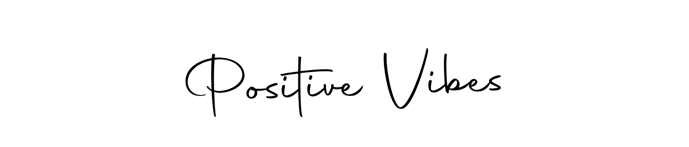 Design your own signature with our free online signature maker. With this signature software, you can create a handwritten (Autography-DOLnW) signature for name Positive Vibes. Positive Vibes signature style 10 images and pictures png