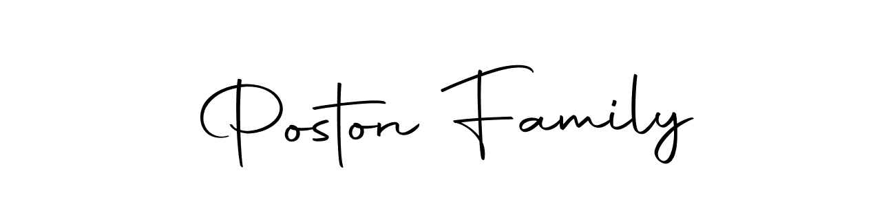 Similarly Autography-DOLnW is the best handwritten signature design. Signature creator online .You can use it as an online autograph creator for name Poston Family. Poston Family signature style 10 images and pictures png