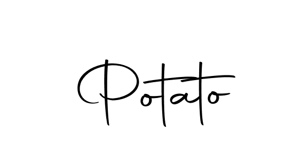 Design your own signature with our free online signature maker. With this signature software, you can create a handwritten (Autography-DOLnW) signature for name Potato. Potato signature style 10 images and pictures png