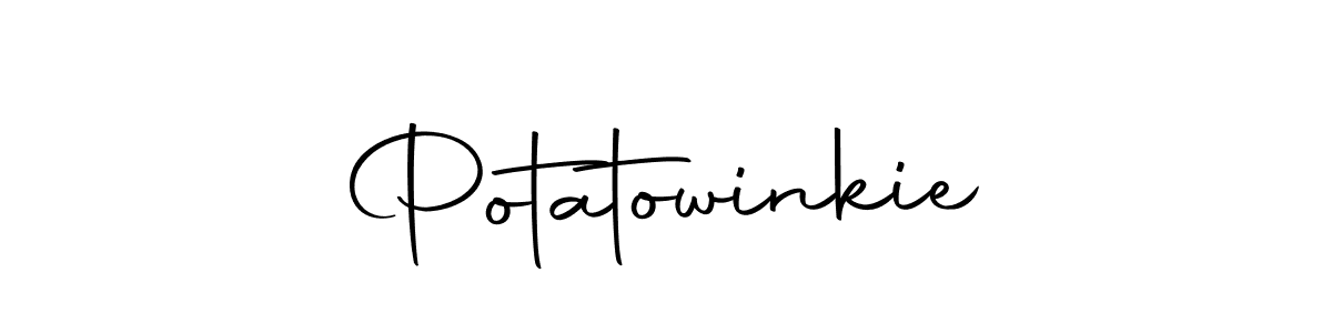 Use a signature maker to create a handwritten signature online. With this signature software, you can design (Autography-DOLnW) your own signature for name Potatowinkie. Potatowinkie signature style 10 images and pictures png