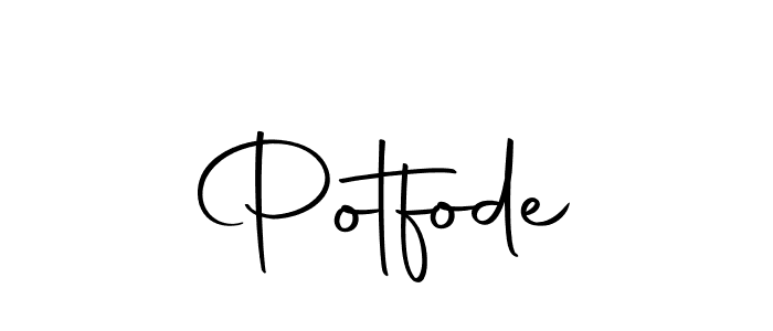 Make a beautiful signature design for name Potfode. With this signature (Autography-DOLnW) style, you can create a handwritten signature for free. Potfode signature style 10 images and pictures png