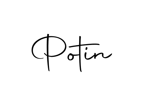 Potin stylish signature style. Best Handwritten Sign (Autography-DOLnW) for my name. Handwritten Signature Collection Ideas for my name Potin. Potin signature style 10 images and pictures png