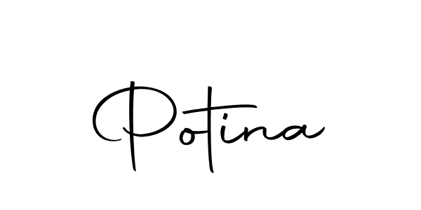 if you are searching for the best signature style for your name Potina. so please give up your signature search. here we have designed multiple signature styles  using Autography-DOLnW. Potina signature style 10 images and pictures png