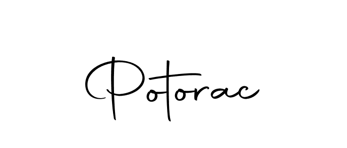 Make a beautiful signature design for name Potorac. Use this online signature maker to create a handwritten signature for free. Potorac signature style 10 images and pictures png