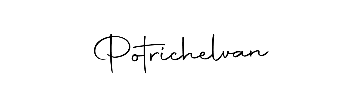 How to make Potrichelvan name signature. Use Autography-DOLnW style for creating short signs online. This is the latest handwritten sign. Potrichelvan signature style 10 images and pictures png
