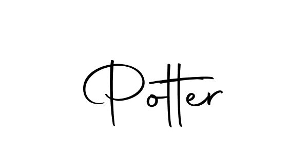 Design your own signature with our free online signature maker. With this signature software, you can create a handwritten (Autography-DOLnW) signature for name Potter. Potter signature style 10 images and pictures png