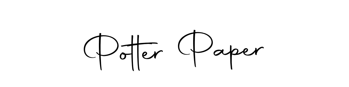 Make a beautiful signature design for name Potter Paper. With this signature (Autography-DOLnW) style, you can create a handwritten signature for free. Potter Paper signature style 10 images and pictures png