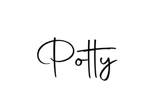 Design your own signature with our free online signature maker. With this signature software, you can create a handwritten (Autography-DOLnW) signature for name Potty. Potty signature style 10 images and pictures png
