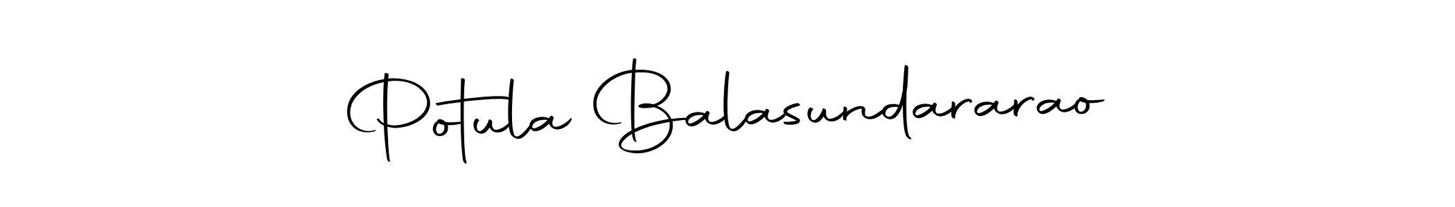 Potula Balasundararao stylish signature style. Best Handwritten Sign (Autography-DOLnW) for my name. Handwritten Signature Collection Ideas for my name Potula Balasundararao. Potula Balasundararao signature style 10 images and pictures png