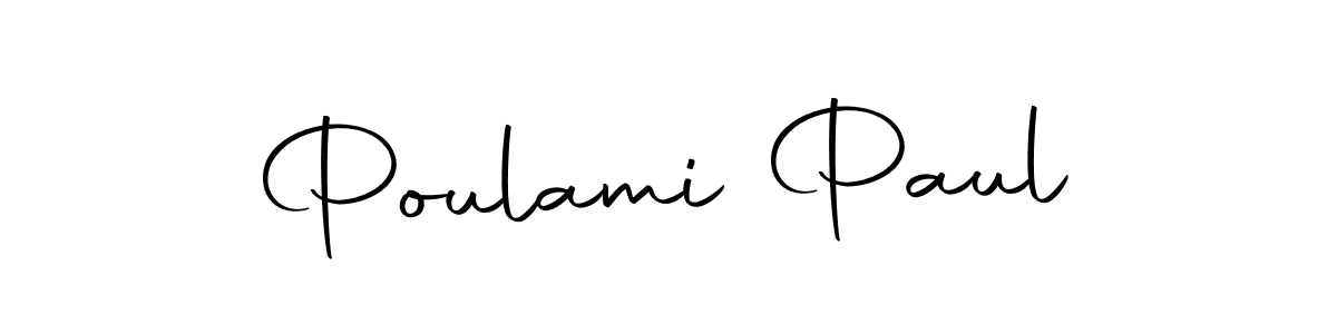 Make a beautiful signature design for name Poulami Paul. With this signature (Autography-DOLnW) style, you can create a handwritten signature for free. Poulami Paul signature style 10 images and pictures png