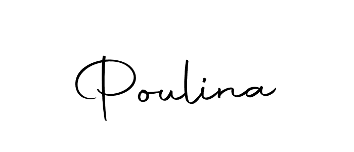 The best way (Autography-DOLnW) to make a short signature is to pick only two or three words in your name. The name Poulina include a total of six letters. For converting this name. Poulina signature style 10 images and pictures png