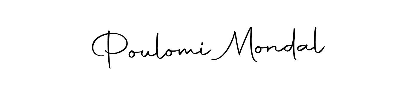 How to make Poulomi Mondal signature? Autography-DOLnW is a professional autograph style. Create handwritten signature for Poulomi Mondal name. Poulomi Mondal signature style 10 images and pictures png