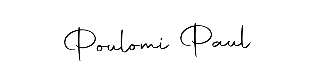 Make a beautiful signature design for name Poulomi Paul. Use this online signature maker to create a handwritten signature for free. Poulomi Paul signature style 10 images and pictures png