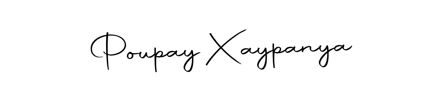Create a beautiful signature design for name Poupay Xaypanya. With this signature (Autography-DOLnW) fonts, you can make a handwritten signature for free. Poupay Xaypanya signature style 10 images and pictures png