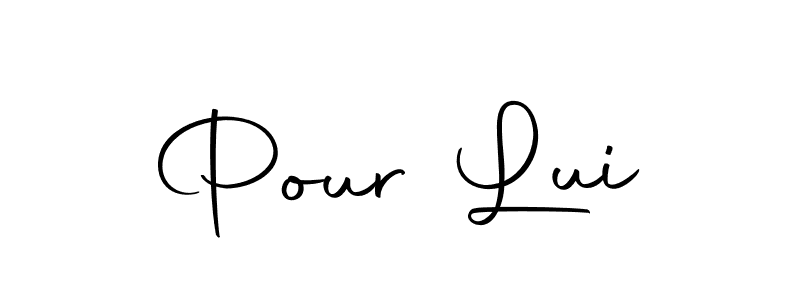 Create a beautiful signature design for name Pour Lui. With this signature (Autography-DOLnW) fonts, you can make a handwritten signature for free. Pour Lui signature style 10 images and pictures png