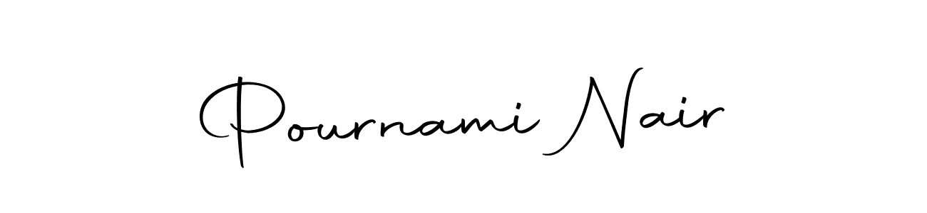 Create a beautiful signature design for name Pournami Nair. With this signature (Autography-DOLnW) fonts, you can make a handwritten signature for free. Pournami Nair signature style 10 images and pictures png