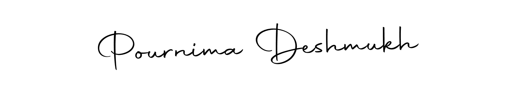 Make a beautiful signature design for name Pournima Deshmukh. With this signature (Autography-DOLnW) style, you can create a handwritten signature for free. Pournima Deshmukh signature style 10 images and pictures png