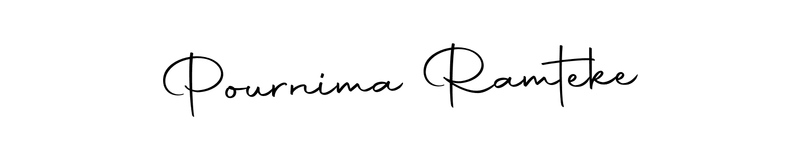 Create a beautiful signature design for name Pournima Ramteke. With this signature (Autography-DOLnW) fonts, you can make a handwritten signature for free. Pournima Ramteke signature style 10 images and pictures png