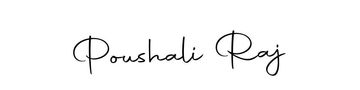 Also we have Poushali Raj name is the best signature style. Create professional handwritten signature collection using Autography-DOLnW autograph style. Poushali Raj signature style 10 images and pictures png