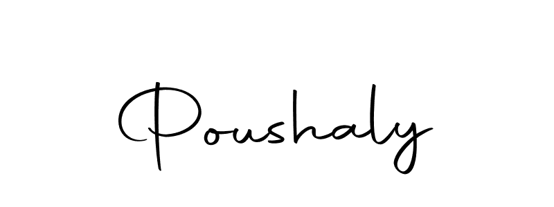 Also we have Poushaly name is the best signature style. Create professional handwritten signature collection using Autography-DOLnW autograph style. Poushaly signature style 10 images and pictures png