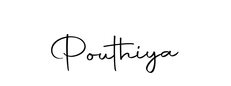 You should practise on your own different ways (Autography-DOLnW) to write your name (Pouthiya) in signature. don't let someone else do it for you. Pouthiya signature style 10 images and pictures png