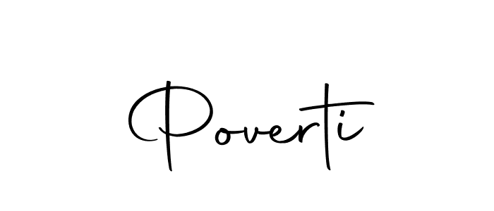 How to make Poverti name signature. Use Autography-DOLnW style for creating short signs online. This is the latest handwritten sign. Poverti signature style 10 images and pictures png