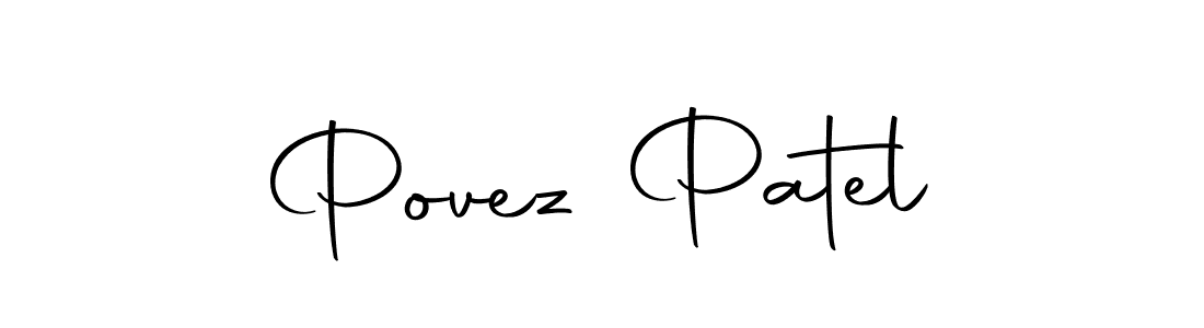 Make a beautiful signature design for name Povez Patel. With this signature (Autography-DOLnW) style, you can create a handwritten signature for free. Povez Patel signature style 10 images and pictures png