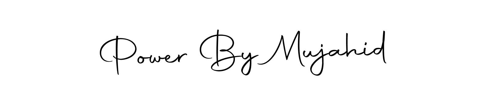 Autography-DOLnW is a professional signature style that is perfect for those who want to add a touch of class to their signature. It is also a great choice for those who want to make their signature more unique. Get Power By Mujahid name to fancy signature for free. Power By Mujahid signature style 10 images and pictures png
