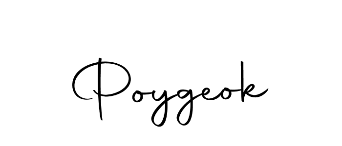 Design your own signature with our free online signature maker. With this signature software, you can create a handwritten (Autography-DOLnW) signature for name Poygeok. Poygeok signature style 10 images and pictures png