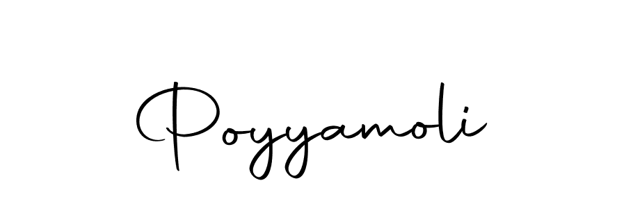 How to make Poyyamoli name signature. Use Autography-DOLnW style for creating short signs online. This is the latest handwritten sign. Poyyamoli signature style 10 images and pictures png