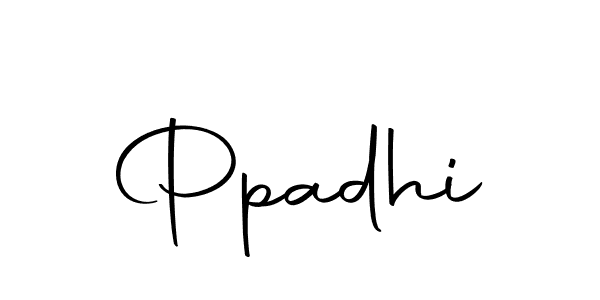 Design your own signature with our free online signature maker. With this signature software, you can create a handwritten (Autography-DOLnW) signature for name Ppadhi. Ppadhi signature style 10 images and pictures png