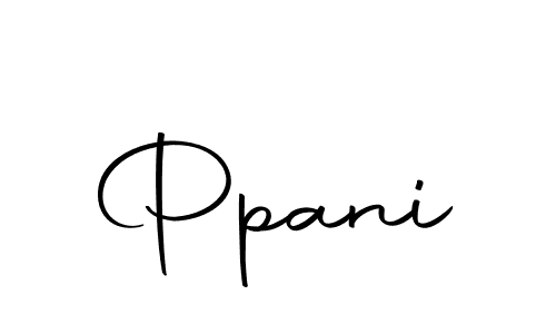 Use a signature maker to create a handwritten signature online. With this signature software, you can design (Autography-DOLnW) your own signature for name Ppani. Ppani signature style 10 images and pictures png