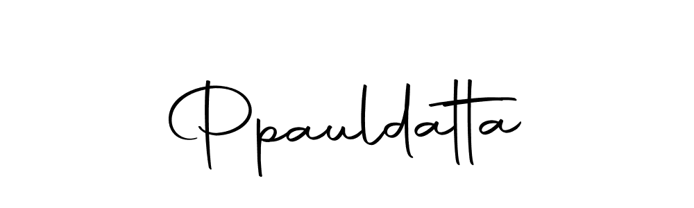 Design your own signature with our free online signature maker. With this signature software, you can create a handwritten (Autography-DOLnW) signature for name Ppauldatta. Ppauldatta signature style 10 images and pictures png