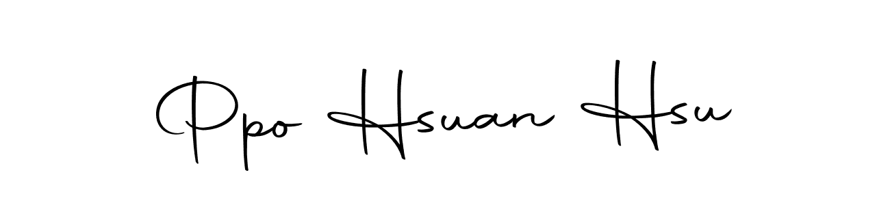 Make a beautiful signature design for name Ppo Hsuan Hsu. Use this online signature maker to create a handwritten signature for free. Ppo Hsuan Hsu signature style 10 images and pictures png