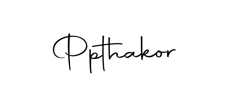 Design your own signature with our free online signature maker. With this signature software, you can create a handwritten (Autography-DOLnW) signature for name Ppthakor. Ppthakor signature style 10 images and pictures png