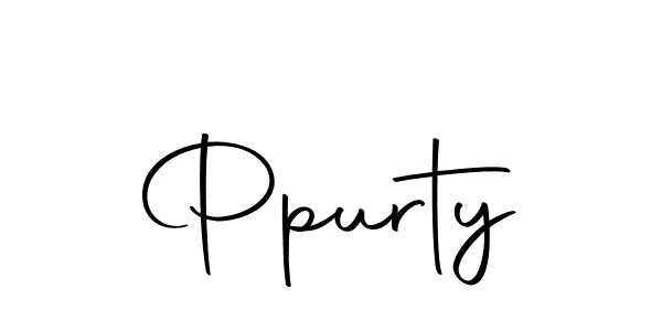 Use a signature maker to create a handwritten signature online. With this signature software, you can design (Autography-DOLnW) your own signature for name Ppurty. Ppurty signature style 10 images and pictures png