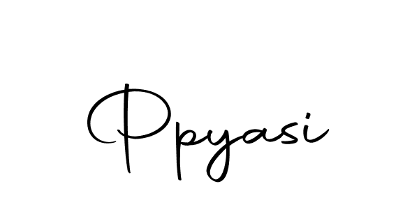 You should practise on your own different ways (Autography-DOLnW) to write your name (Ppyasi) in signature. don't let someone else do it for you. Ppyasi signature style 10 images and pictures png