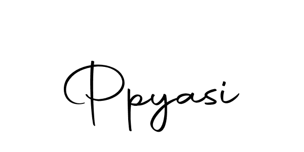 You should practise on your own different ways (Autography-DOLnW) to write your name (Ppyasi) in signature. don't let someone else do it for you. Ppyasi signature style 10 images and pictures png