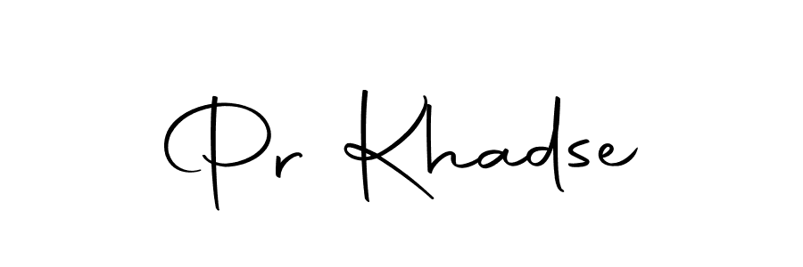 Use a signature maker to create a handwritten signature online. With this signature software, you can design (Autography-DOLnW) your own signature for name Pr Khadse. Pr Khadse signature style 10 images and pictures png