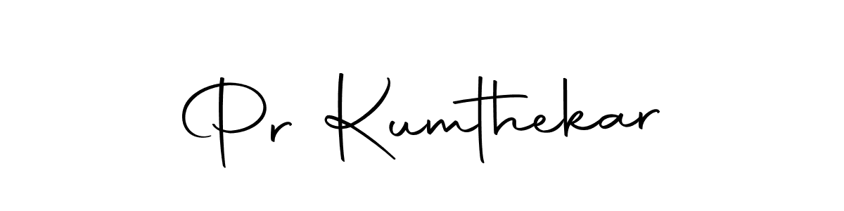 How to make Pr Kumthekar signature? Autography-DOLnW is a professional autograph style. Create handwritten signature for Pr Kumthekar name. Pr Kumthekar signature style 10 images and pictures png