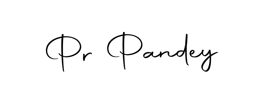 How to make Pr Pandey name signature. Use Autography-DOLnW style for creating short signs online. This is the latest handwritten sign. Pr Pandey signature style 10 images and pictures png