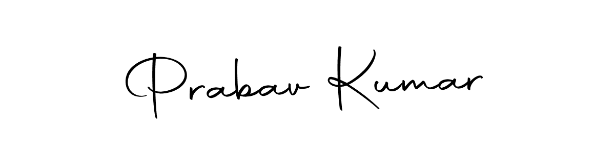 How to make Prabav Kumar signature? Autography-DOLnW is a professional autograph style. Create handwritten signature for Prabav Kumar name. Prabav Kumar signature style 10 images and pictures png